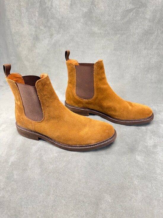 Frye Seth Chelsea Boots Men’s 11.5D Tan Suede Pull On Ankle Boots main image 6